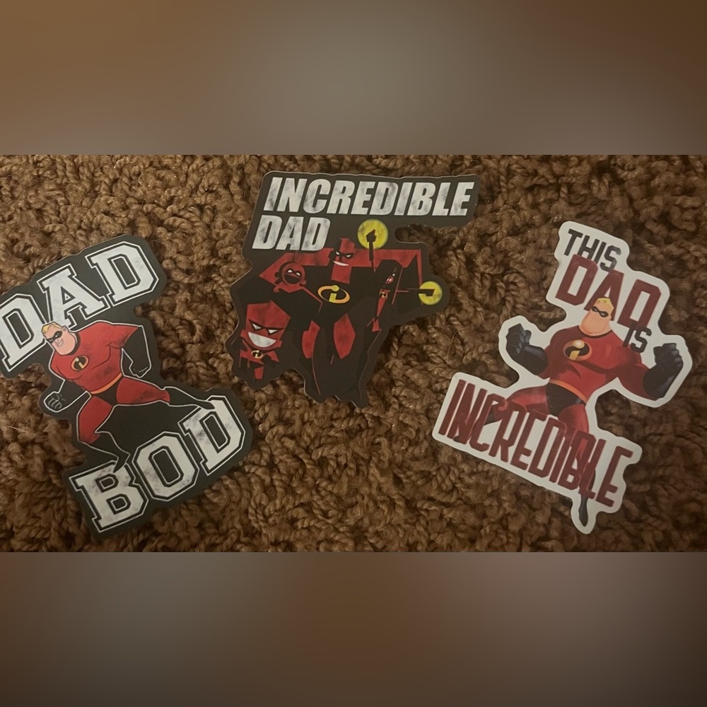 Incredibles Dad Stickers